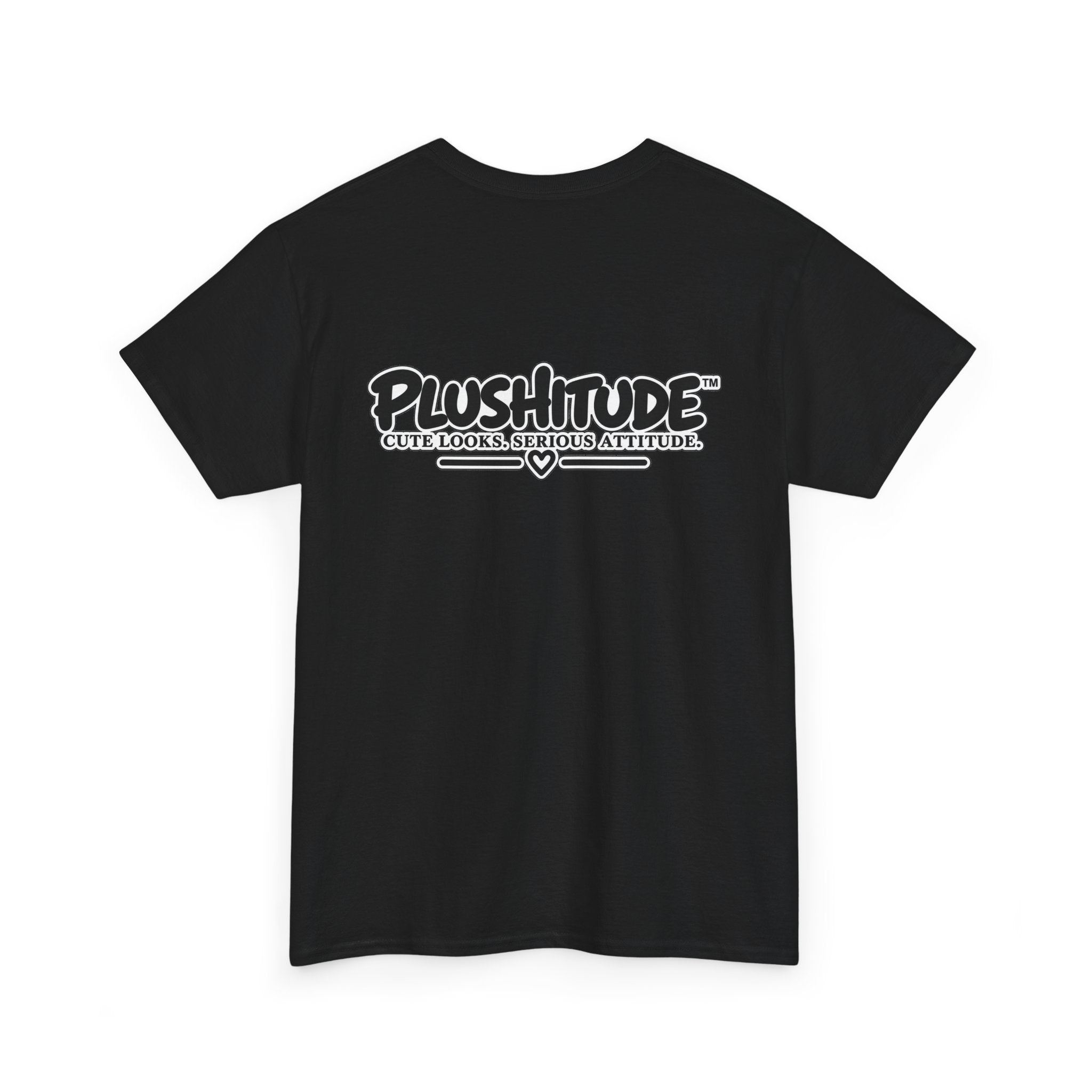 Cute Boss Bunny Graphic Tee — Plushitude Branded Doll Design
