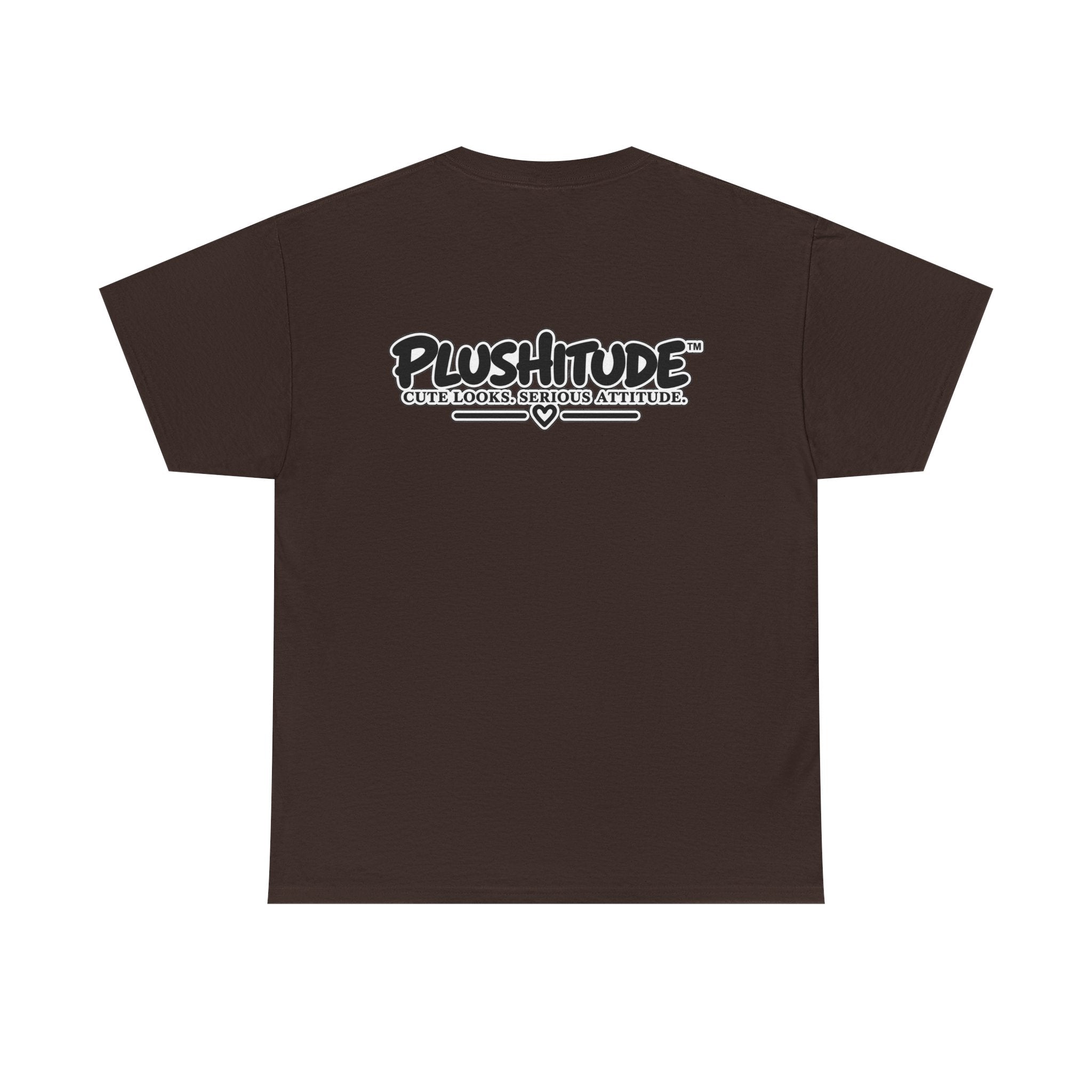 Cute Boss Bunny Graphic Tee — Plushitude Branded Doll Design