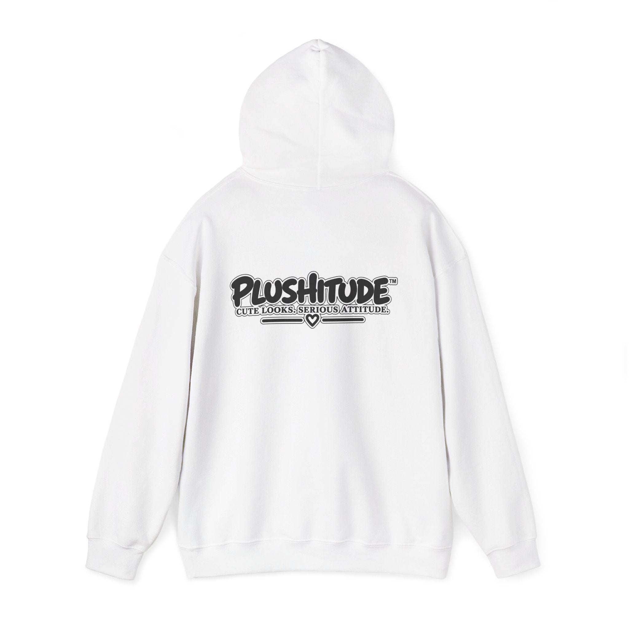 Plushitude Raccoon Hoodie — Cute Grumpy Raccoon Graphic Hooded Sweatshirt