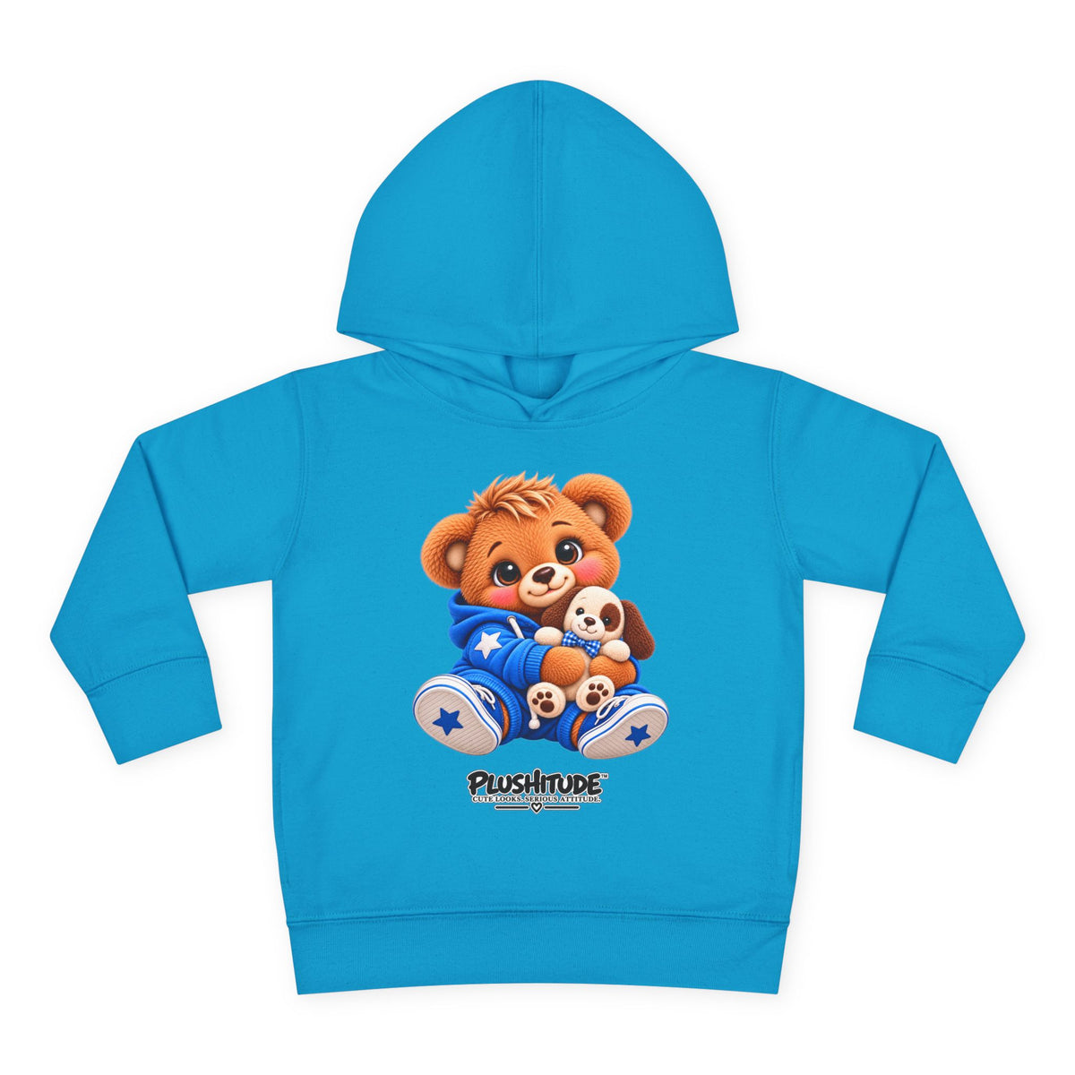 Toddler Bear Hoodie – Cute Plush Bear & Puppy Pullover Fleece for Kids