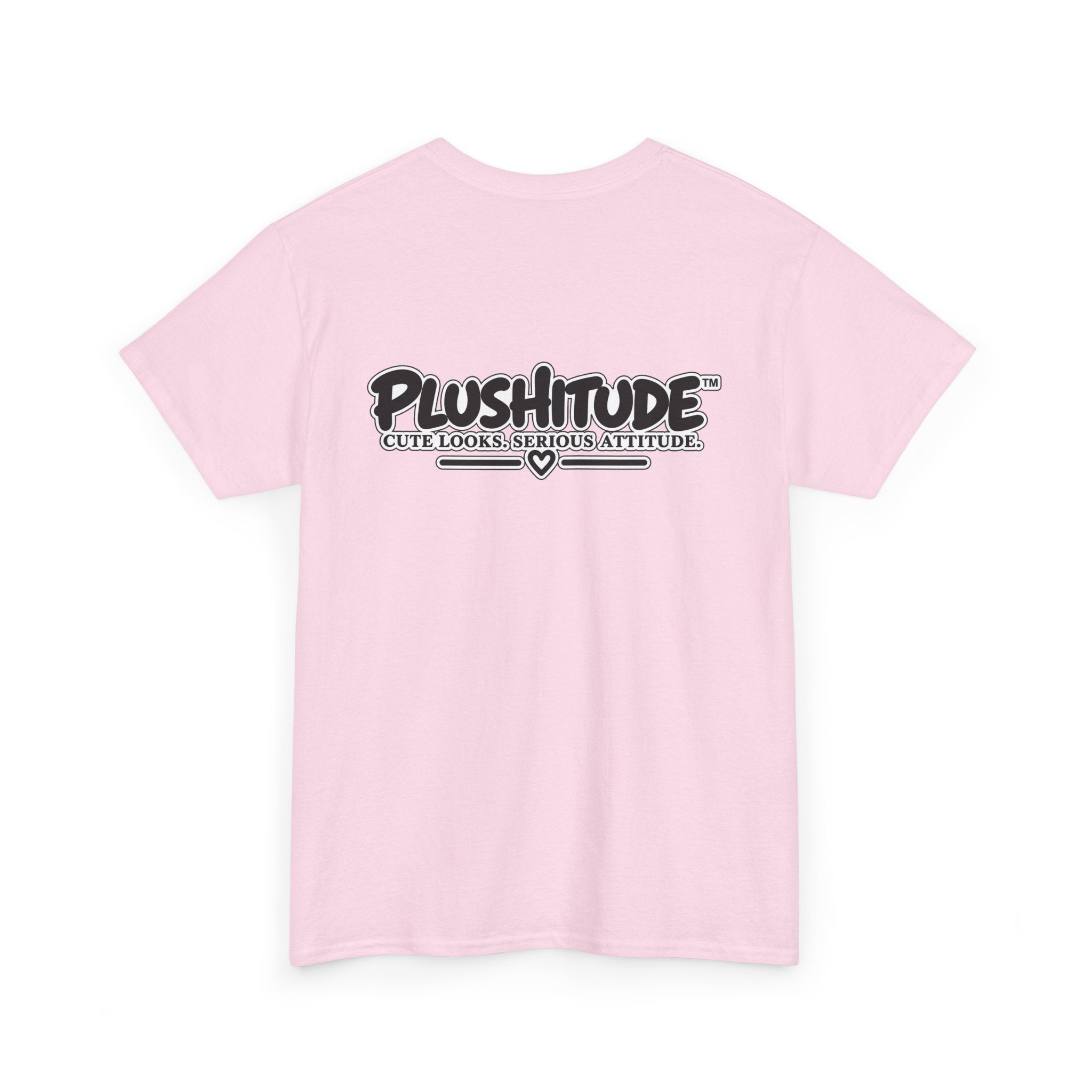 Cute Boss Bunny Graphic Tee — Plushitude Branded Doll Design
