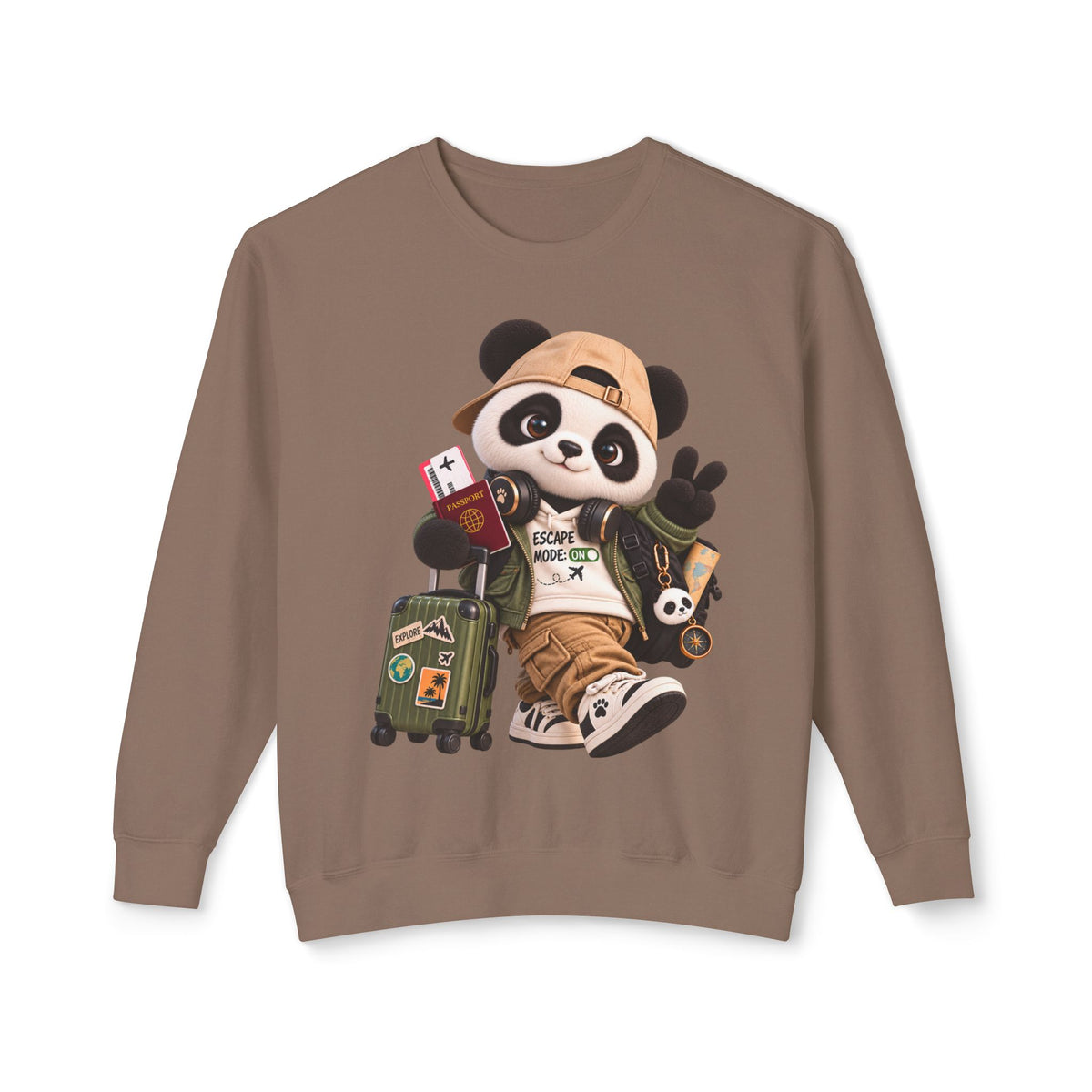 Plushitude Panda Travel Crewneck Sweatshirt