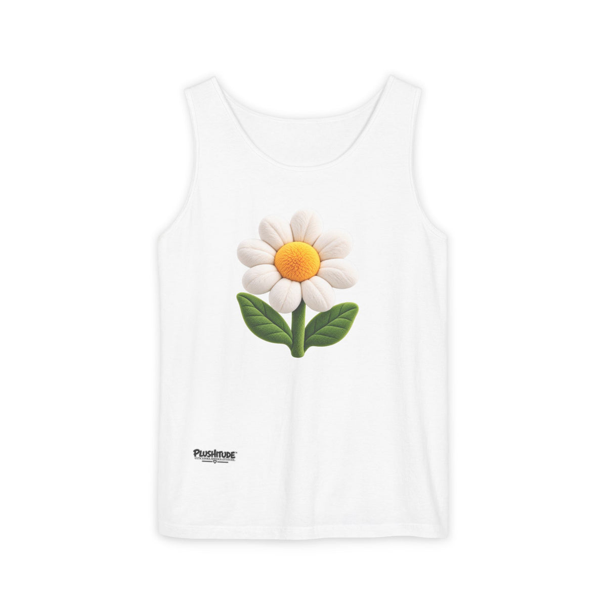 Daisy Graphic Tank Top — Cute 3D Flower Summer Tee