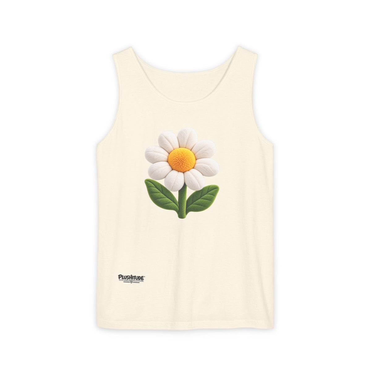 Daisy Graphic Tank Top — Cute 3D Flower Summer Tee