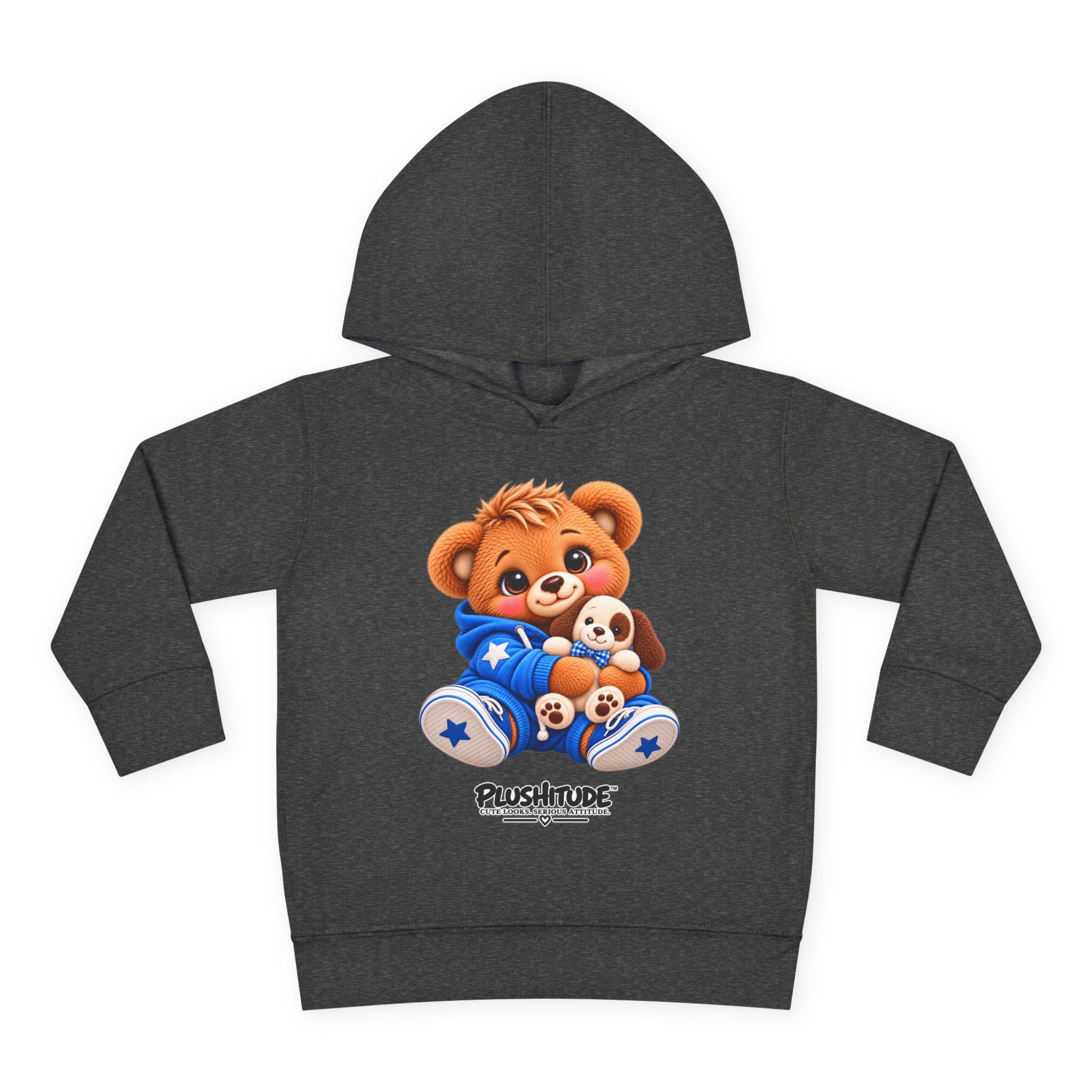 Toddler Bear Hoodie – Cute Plush Bear & Puppy Pullover Fleece for Kids
