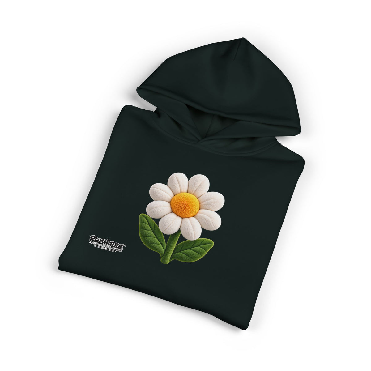 Daisy Embroidered Hoodie – Cozy Floral Relaxed Pullover
