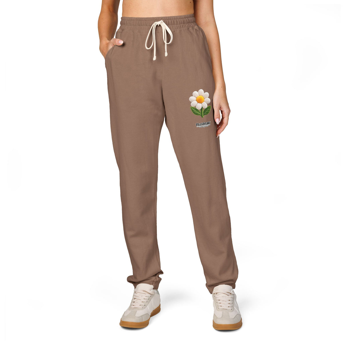 Daisy Sweatpants — Cozy Floral Fleece Joggers