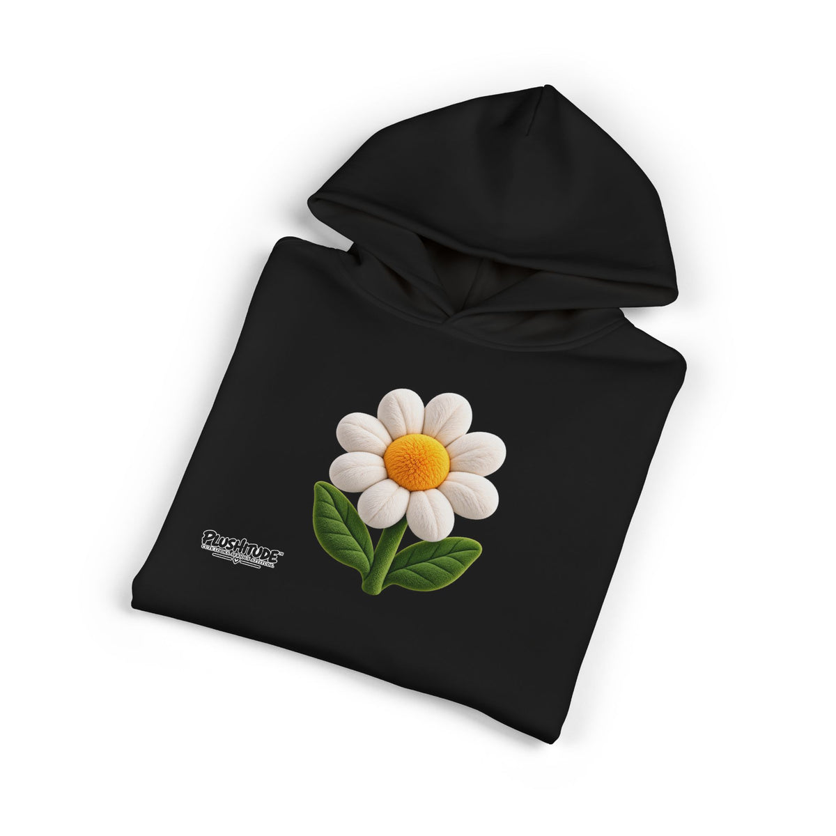 Daisy Embroidered Hoodie – Cozy Floral Relaxed Pullover