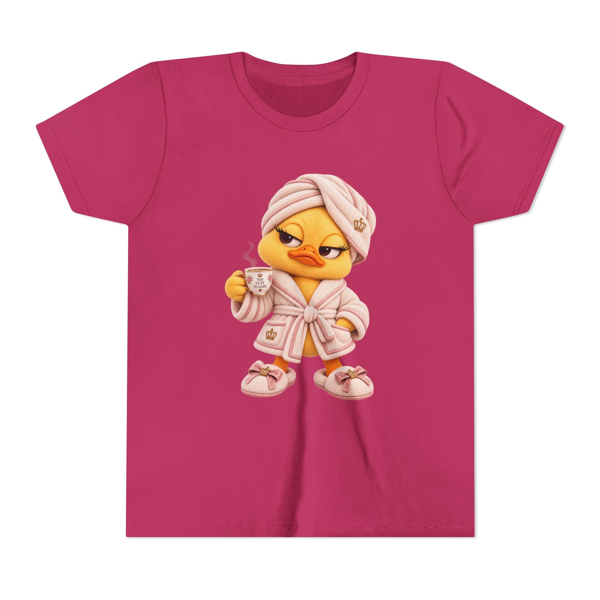 Youth Tee — Plushitude Chick in Spa Robe Graphic