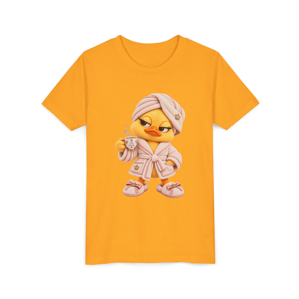 Youth Tee — Plushitude Chick in Spa Robe Graphic