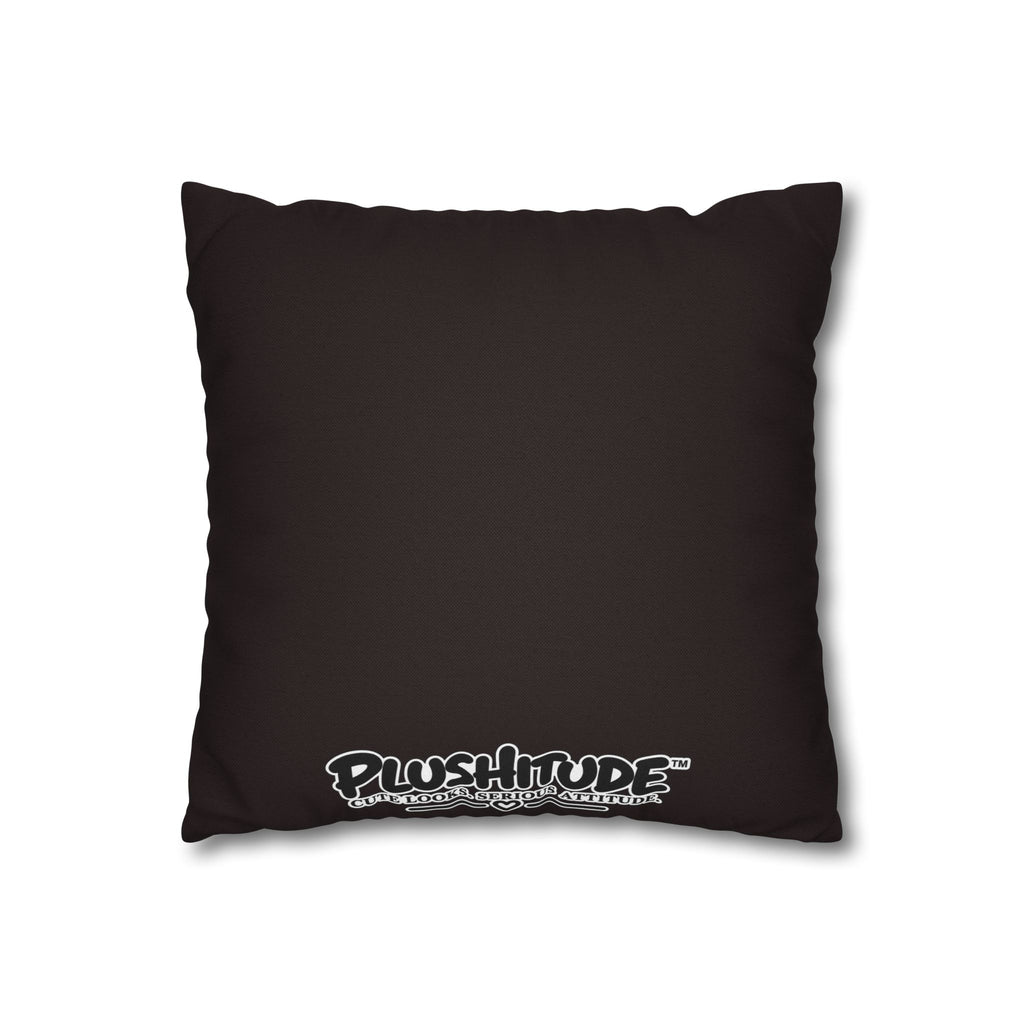 Cute Cow Plush Pillowcase — "I Love Chocolate" Decorative Throw Pillow Cover