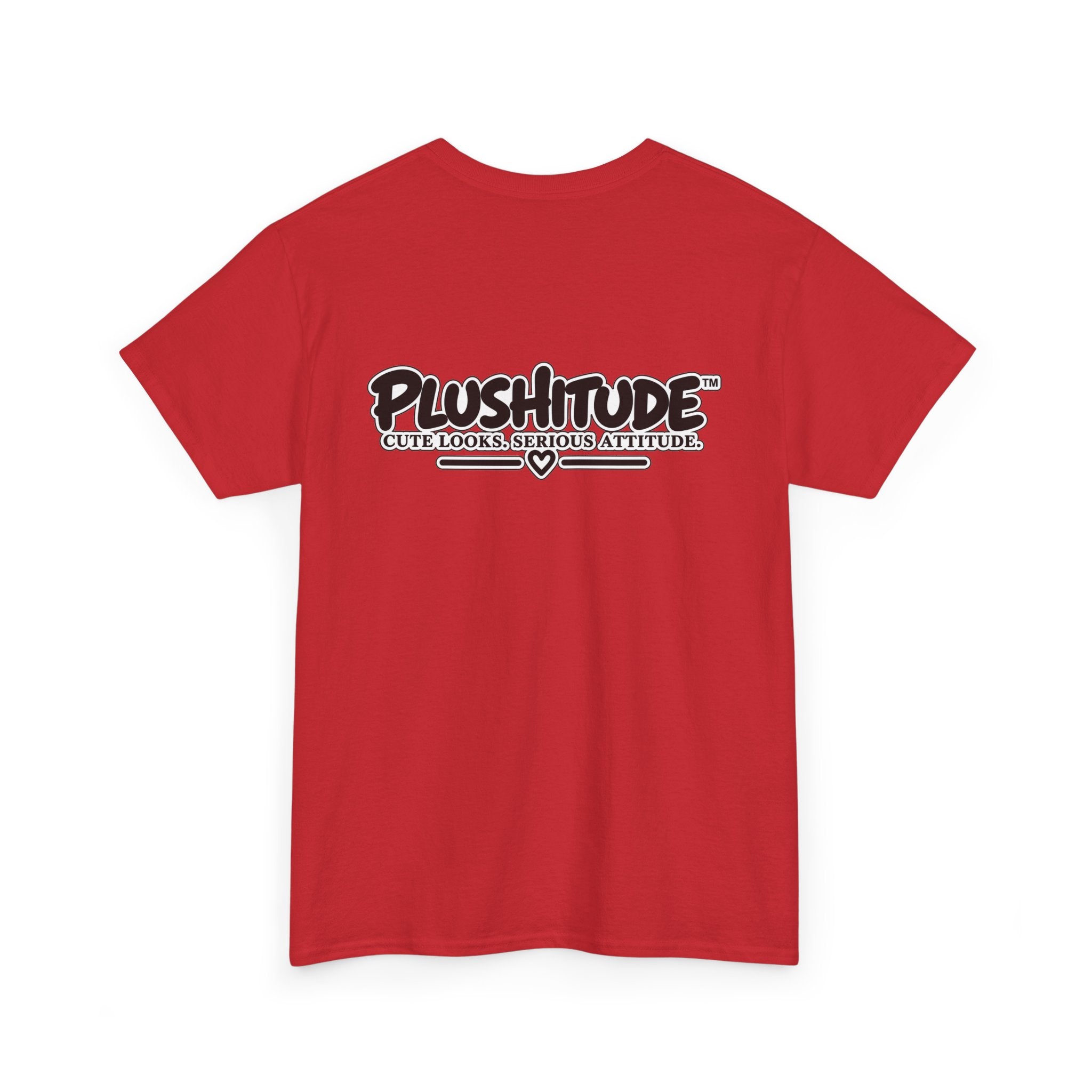 Cute Boss Bunny Graphic Tee — Plushitude Branded Doll Design