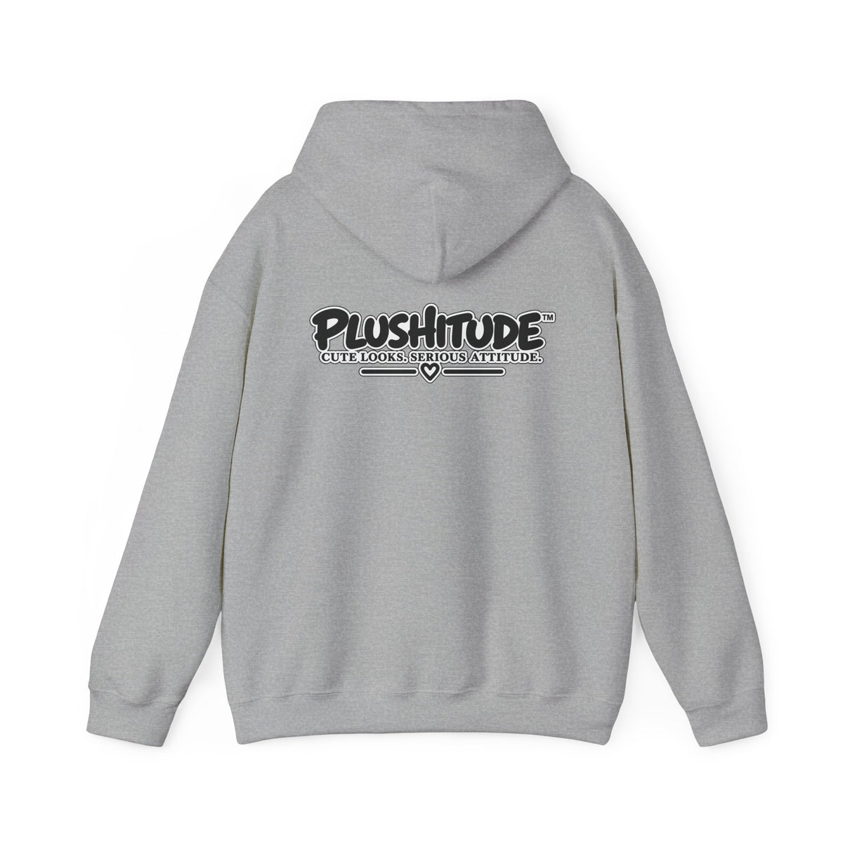 Plushitude Raccoon Hoodie — Cute Grumpy Raccoon Graphic Hooded Sweatshirt