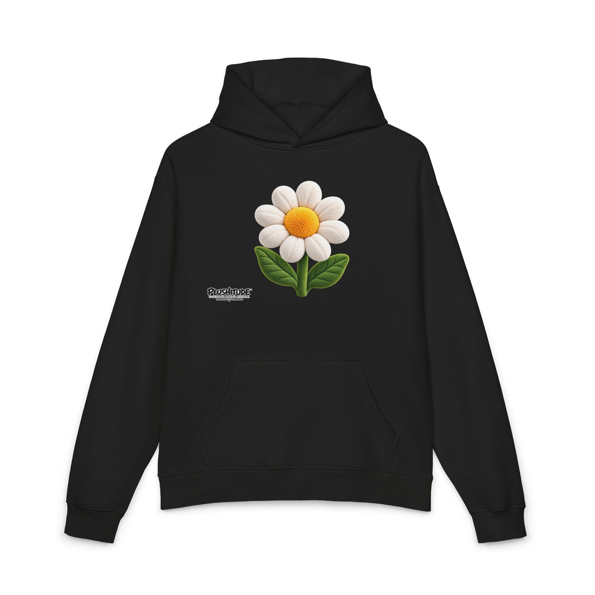Daisy Embroidered Hoodie – Cozy Floral Relaxed Pullover