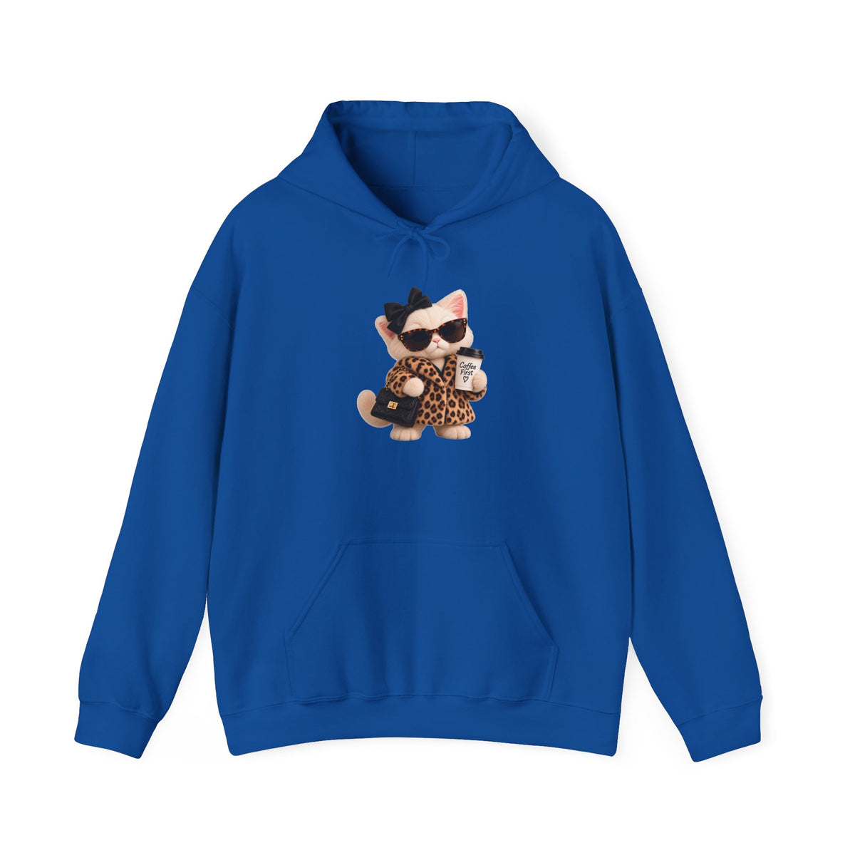 Plushitude Leopard Cat Hoodie – Cute Cool Cat Graphic Sweatshirt