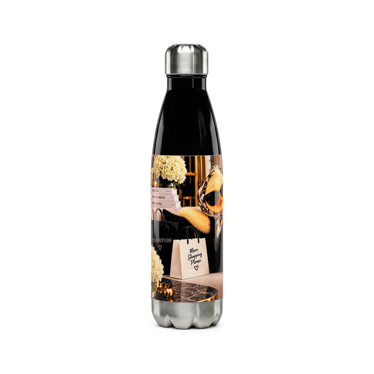 Insulated Stainless Water Bottle — Chic Duck Design (17 oz)
