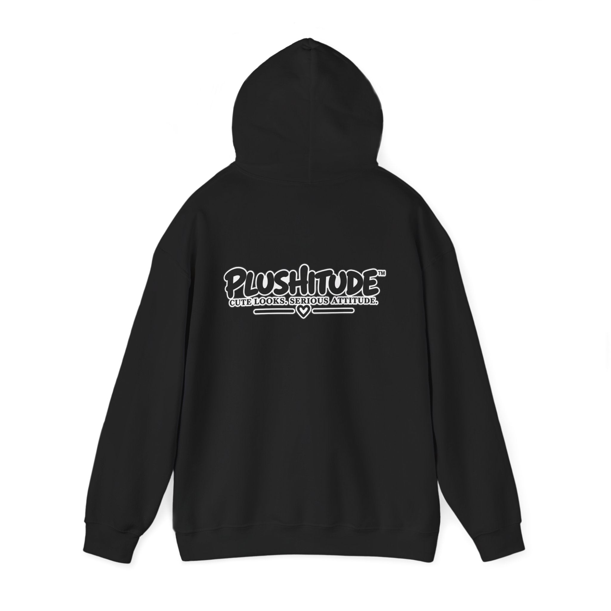 Plushitude Raccoon Hoodie — Cute Grumpy Raccoon Graphic Hooded Sweatshirt