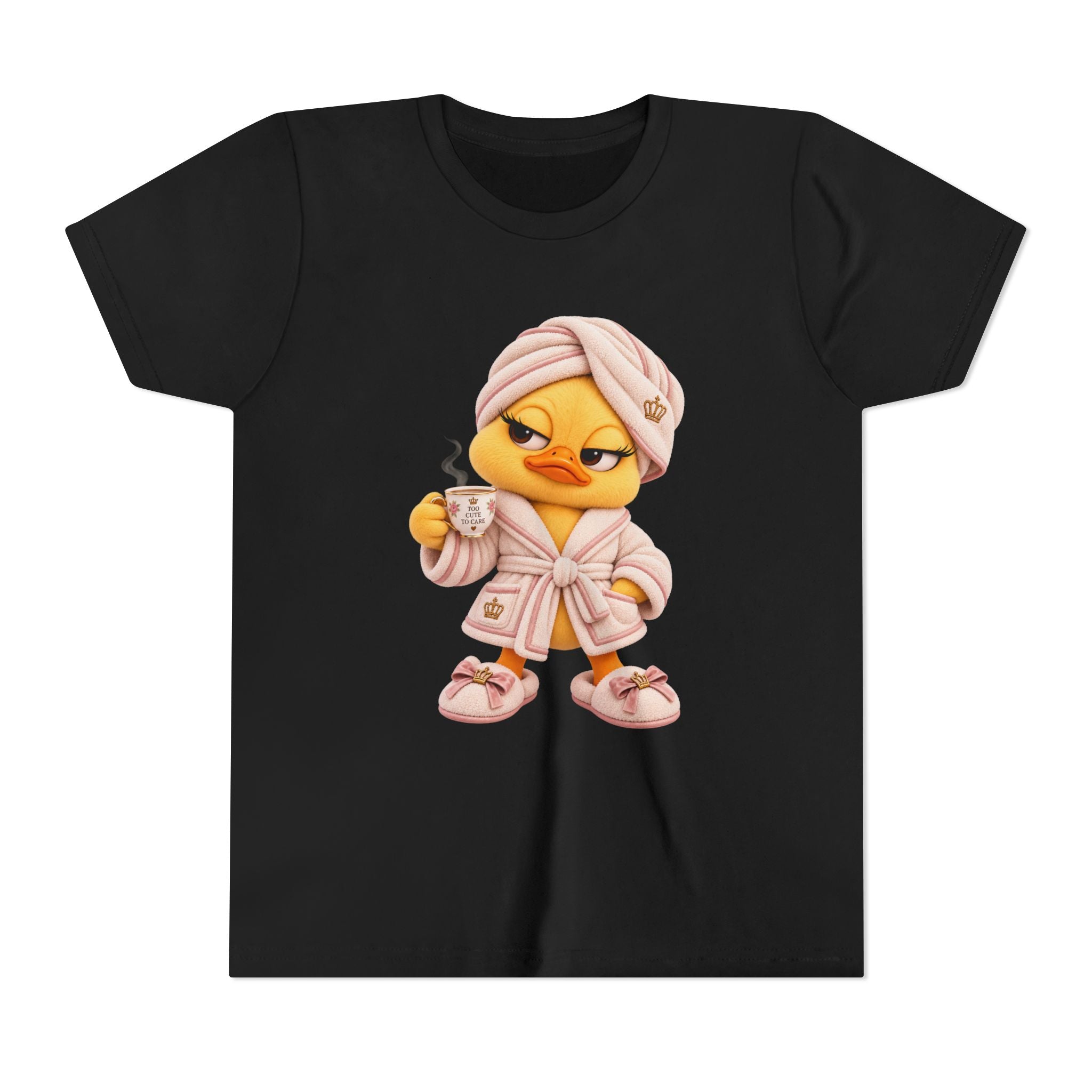 Youth Tee — Plushitude Chick in Spa Robe Graphic