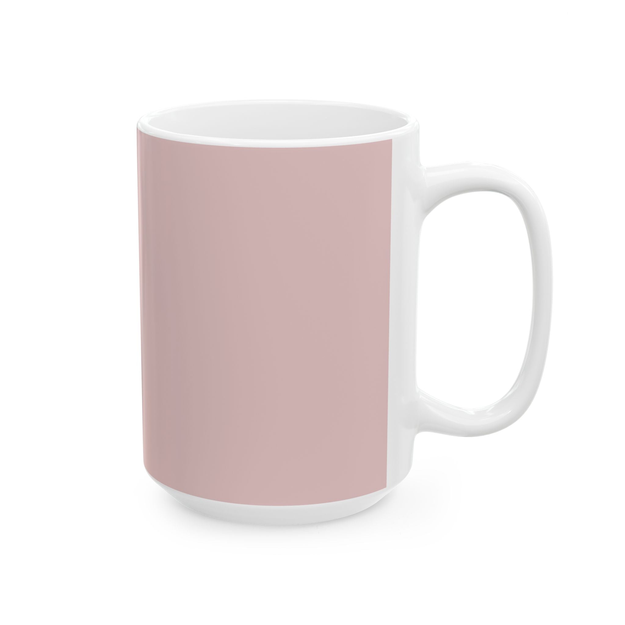 Cute Highland Cow Ceramic Mug — Pink Rustic Farmhouse Coffee Cup (11oz & 15oz)