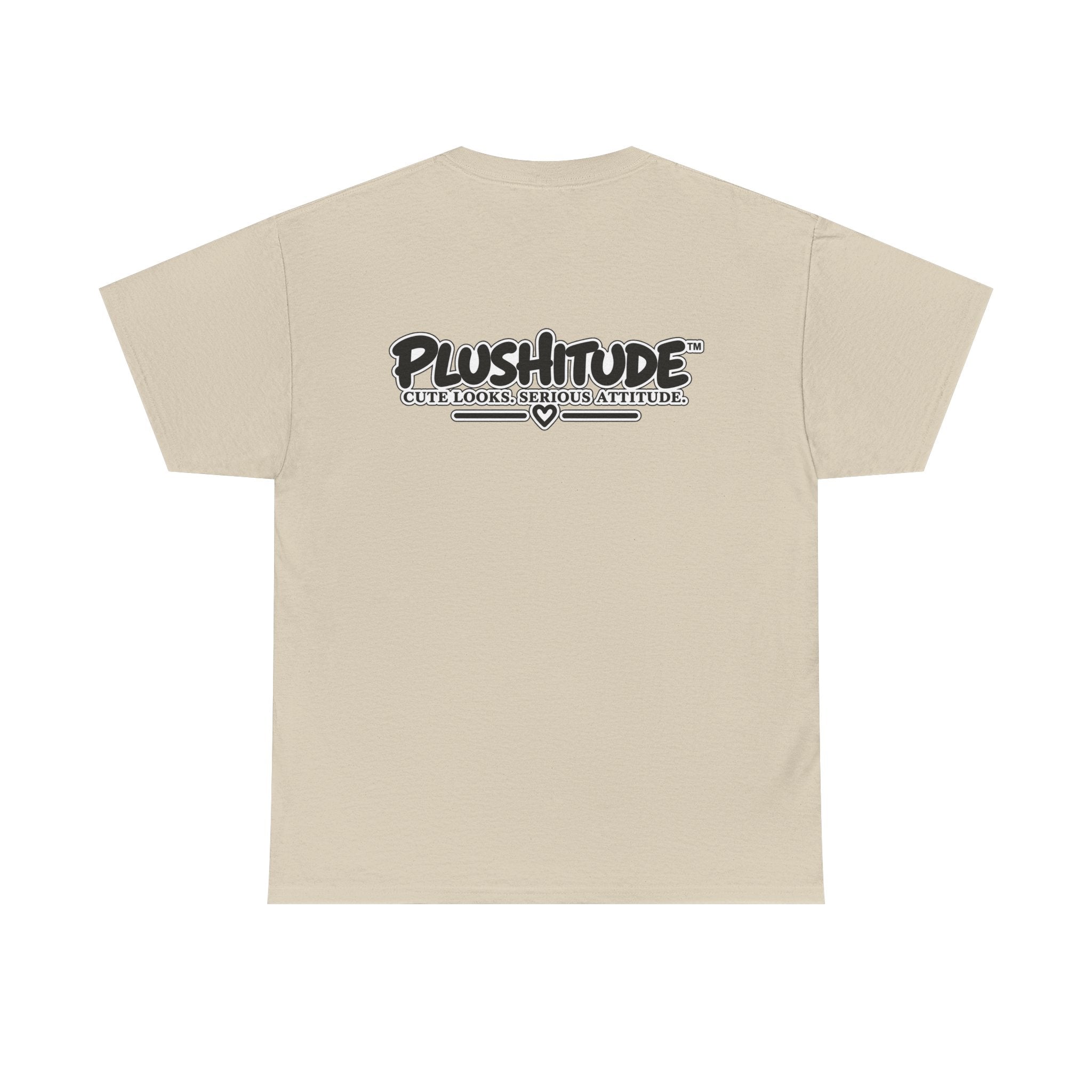 Cute Boss Bunny Graphic Tee — Plushitude Branded Doll Design