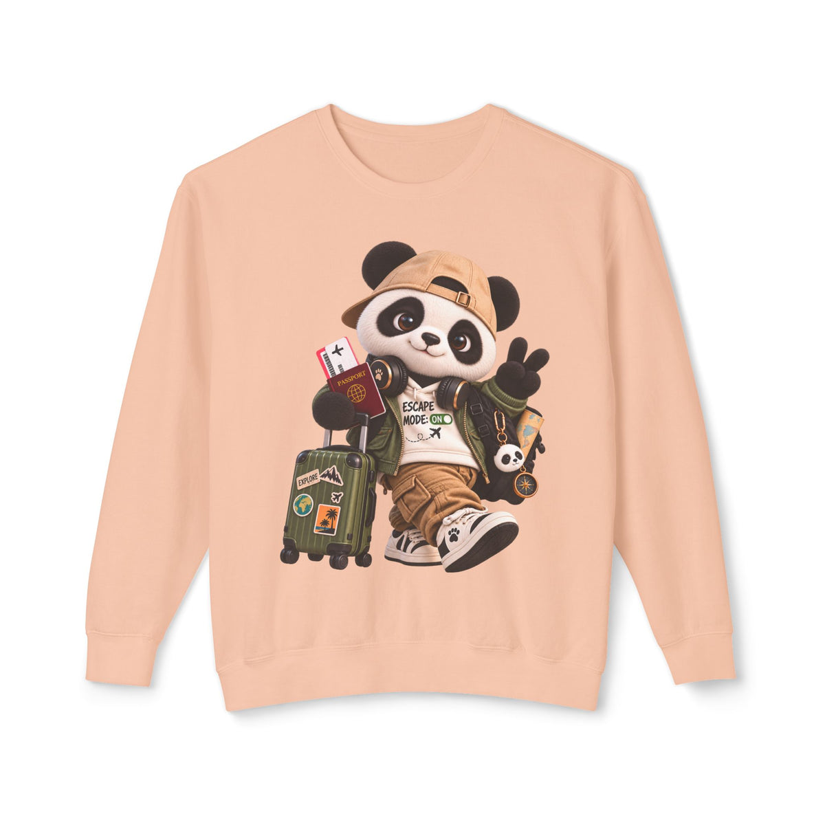 Plushitude Panda Travel Crewneck Sweatshirt
