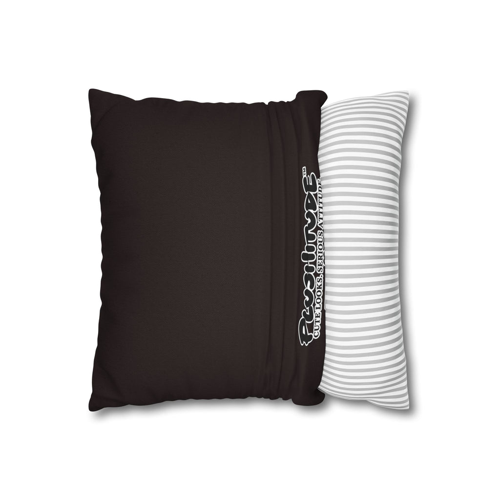 Cute Cow Plush Pillowcase — "I Love Chocolate" Decorative Throw Pillow Cover