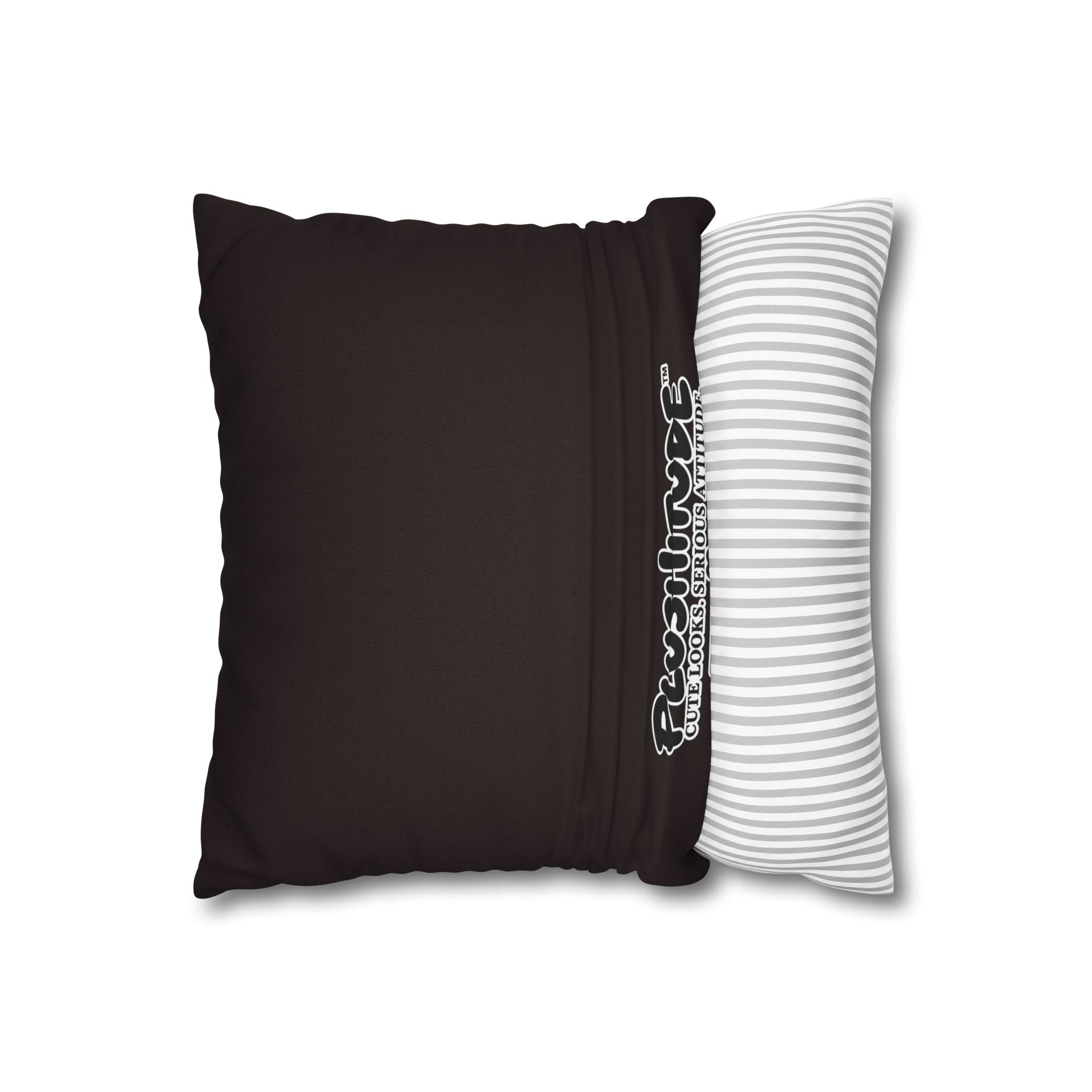 Cute Cow Plush Pillowcase — "I Love Chocolate" Decorative Throw Pillow Cover