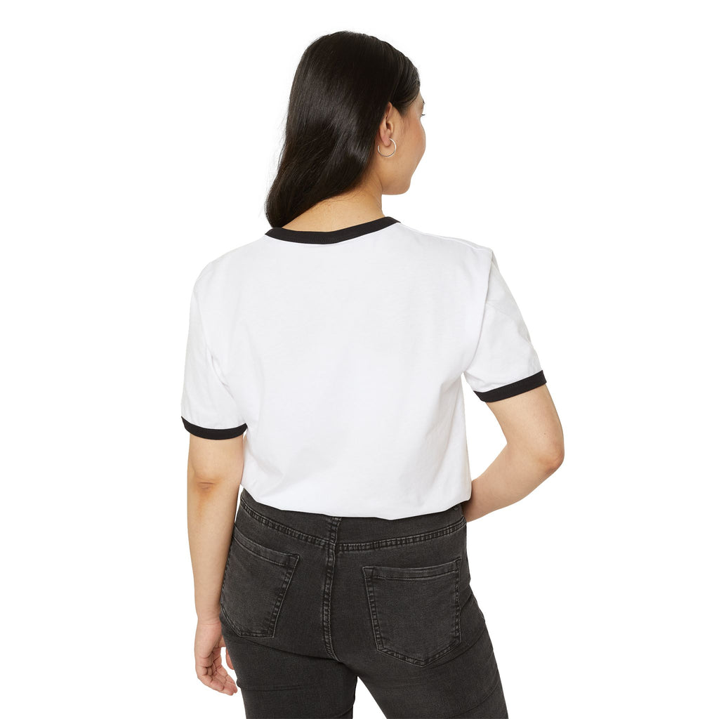Graphic T-Shirt — "Plushy Cow" Ringer Tee
