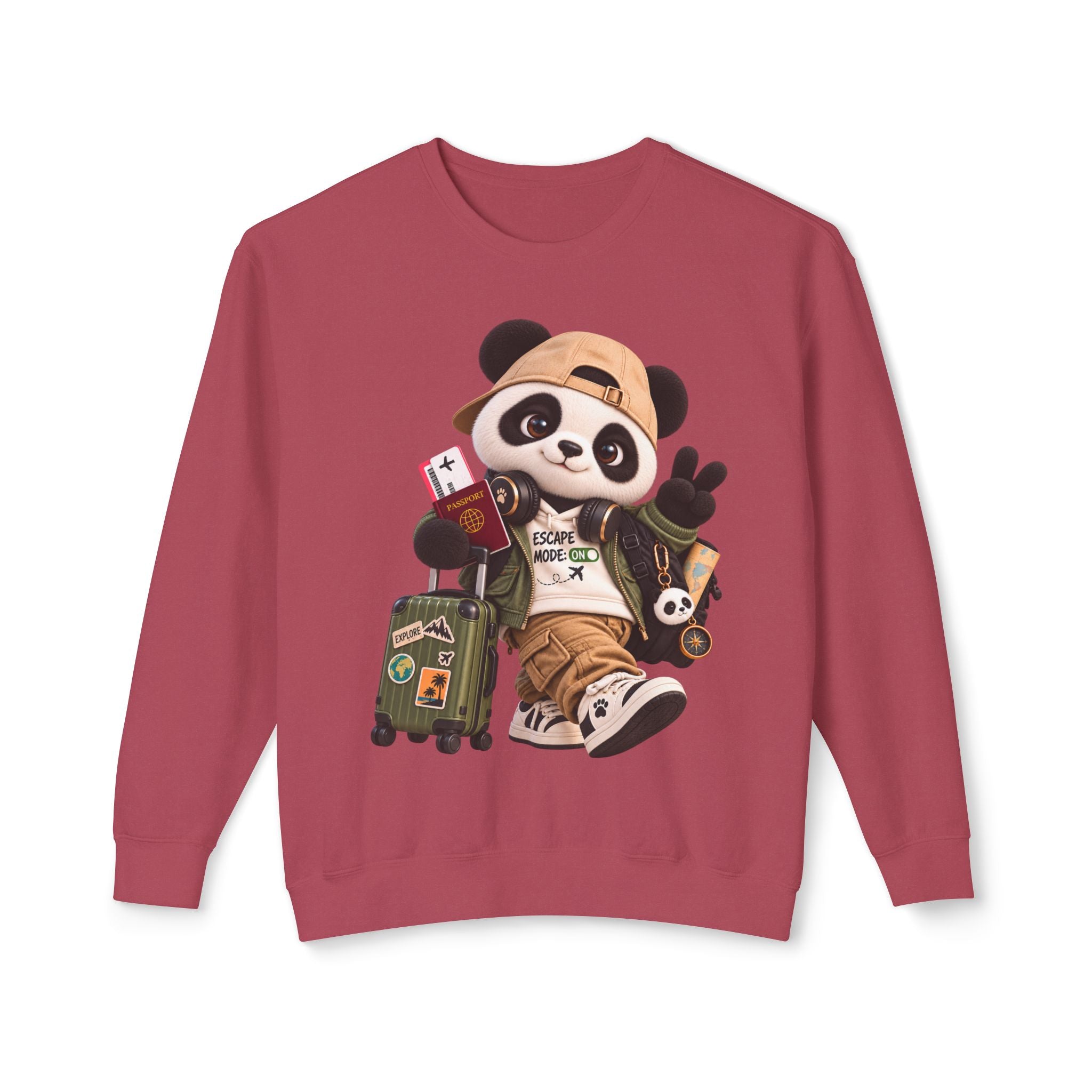 Plushitude Panda Travel Crewneck Sweatshirt