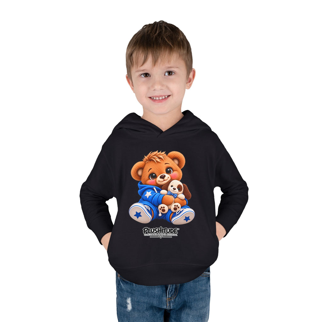 Toddler Bear Hoodie – Cute Plush Bear & Puppy Pullover Fleece for Kids