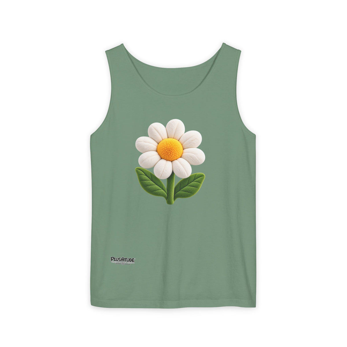 Daisy Graphic Tank Top — Cute 3D Flower Summer Tee