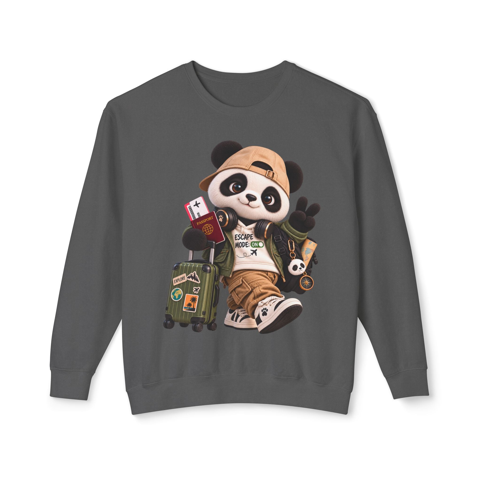 Plushitude Panda Travel Crewneck Sweatshirt