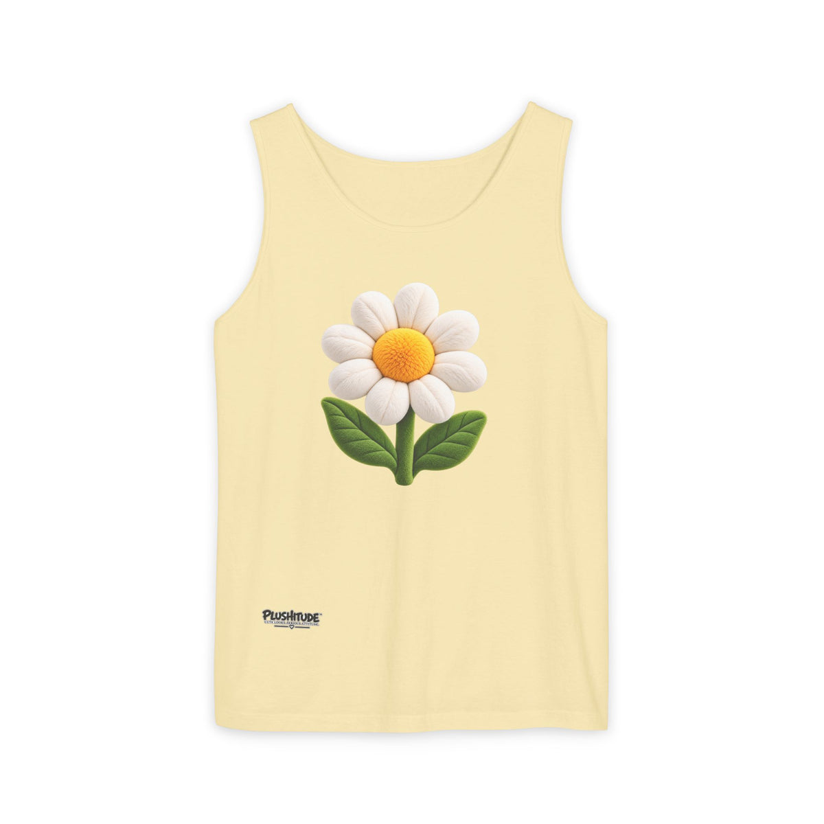 Daisy Graphic Tank Top — Cute 3D Flower Summer Tee