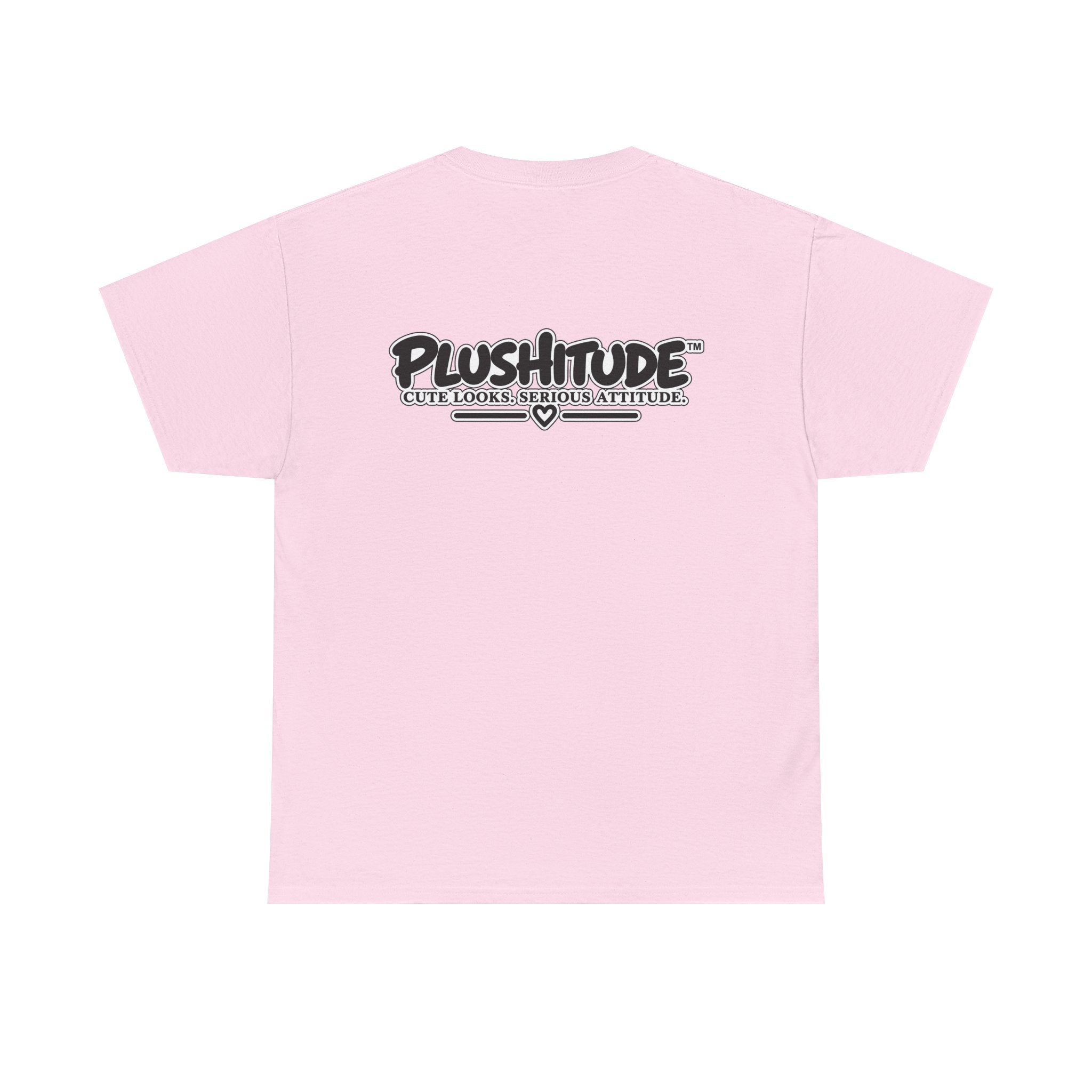 Cute Boss Bunny Graphic Tee — Plushitude Branded Doll Design