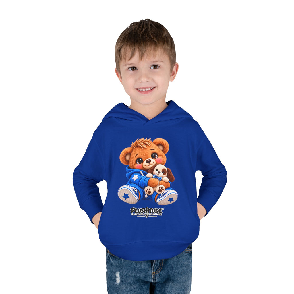 Toddler Bear Hoodie – Cute Plush Bear & Puppy Pullover Fleece for Kids