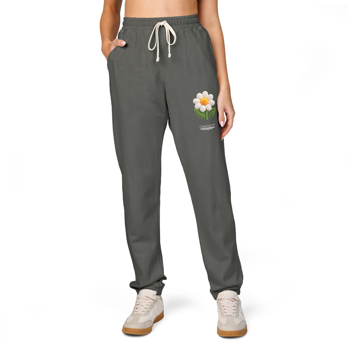Daisy Sweatpants — Cozy Floral Fleece Joggers