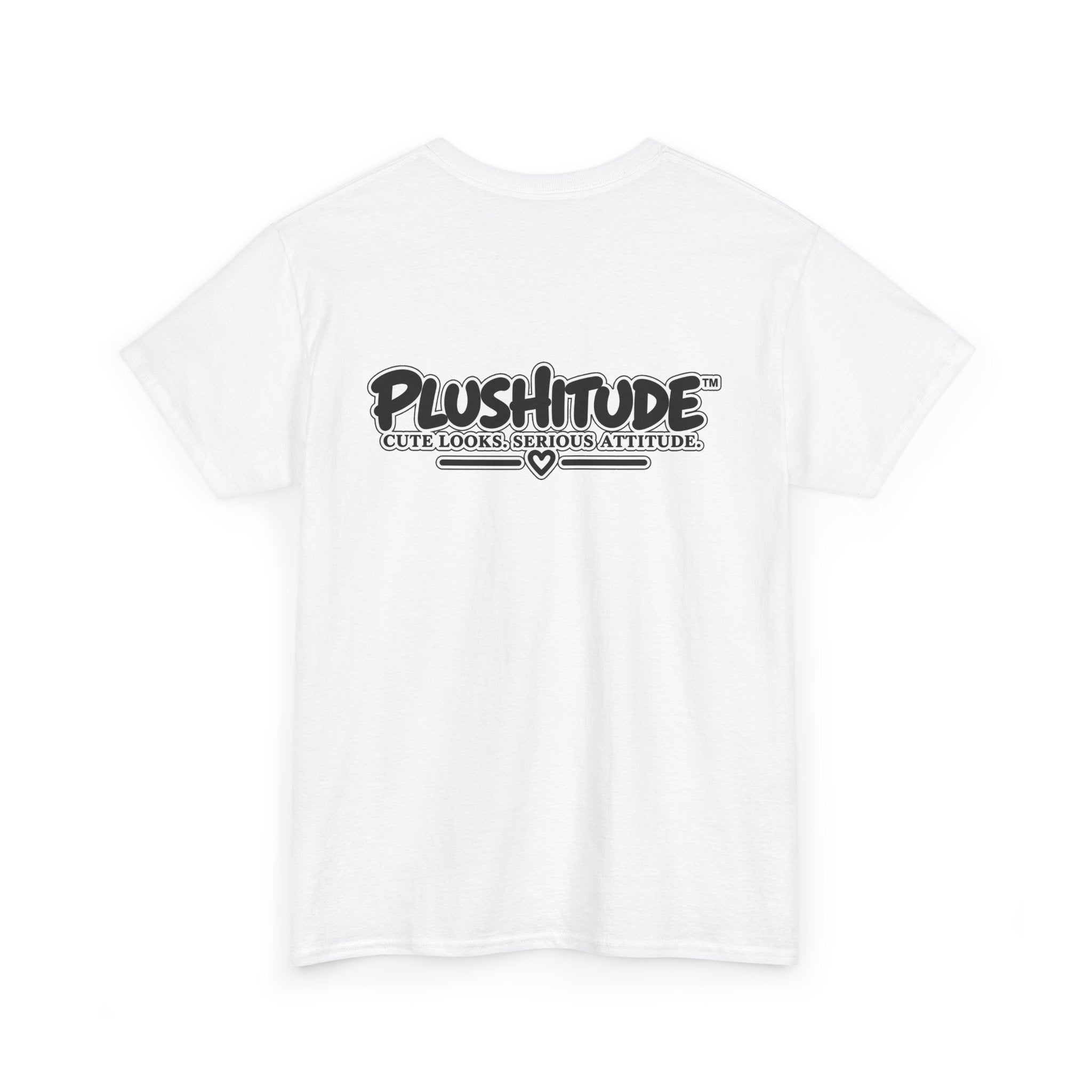 Cute Boss Bunny Graphic Tee — Plushitude Branded Doll Design
