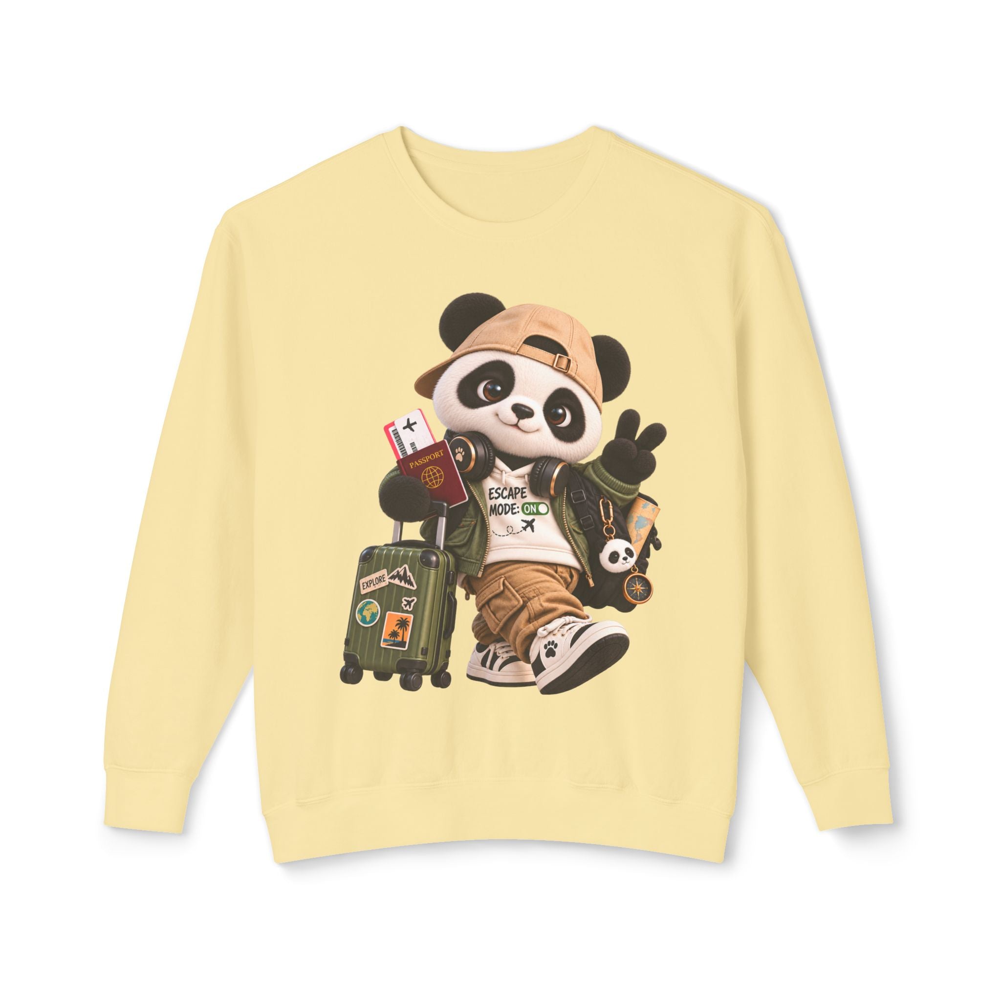 Plushitude Panda Travel Crewneck Sweatshirt