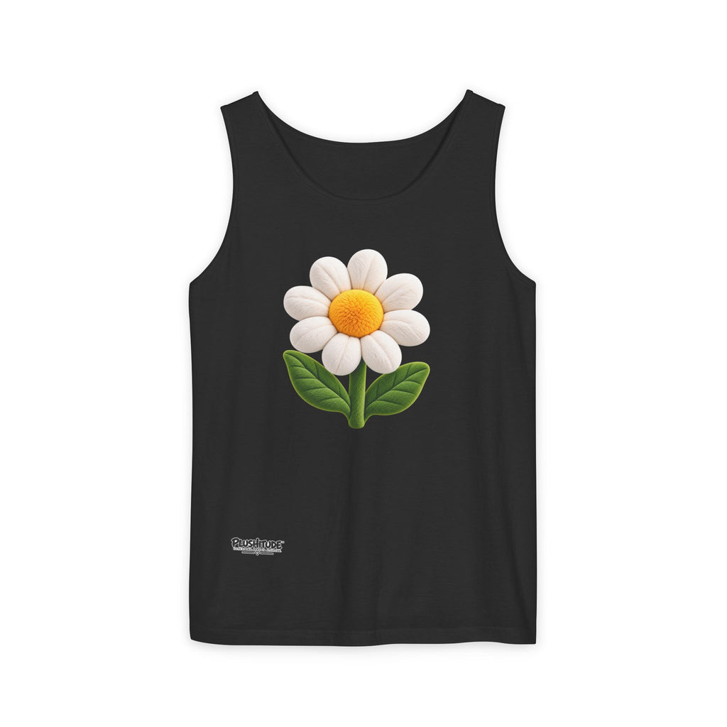 Daisy Graphic Tank Top — Cute 3D Flower Summer Tee
