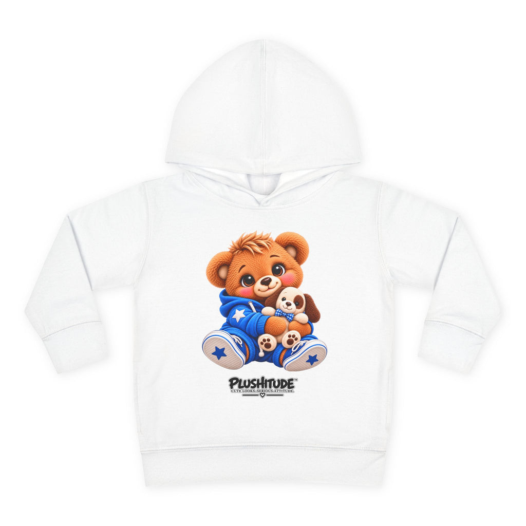 Toddler Bear Hoodie – Cute Plush Bear & Puppy Pullover Fleece for Kids