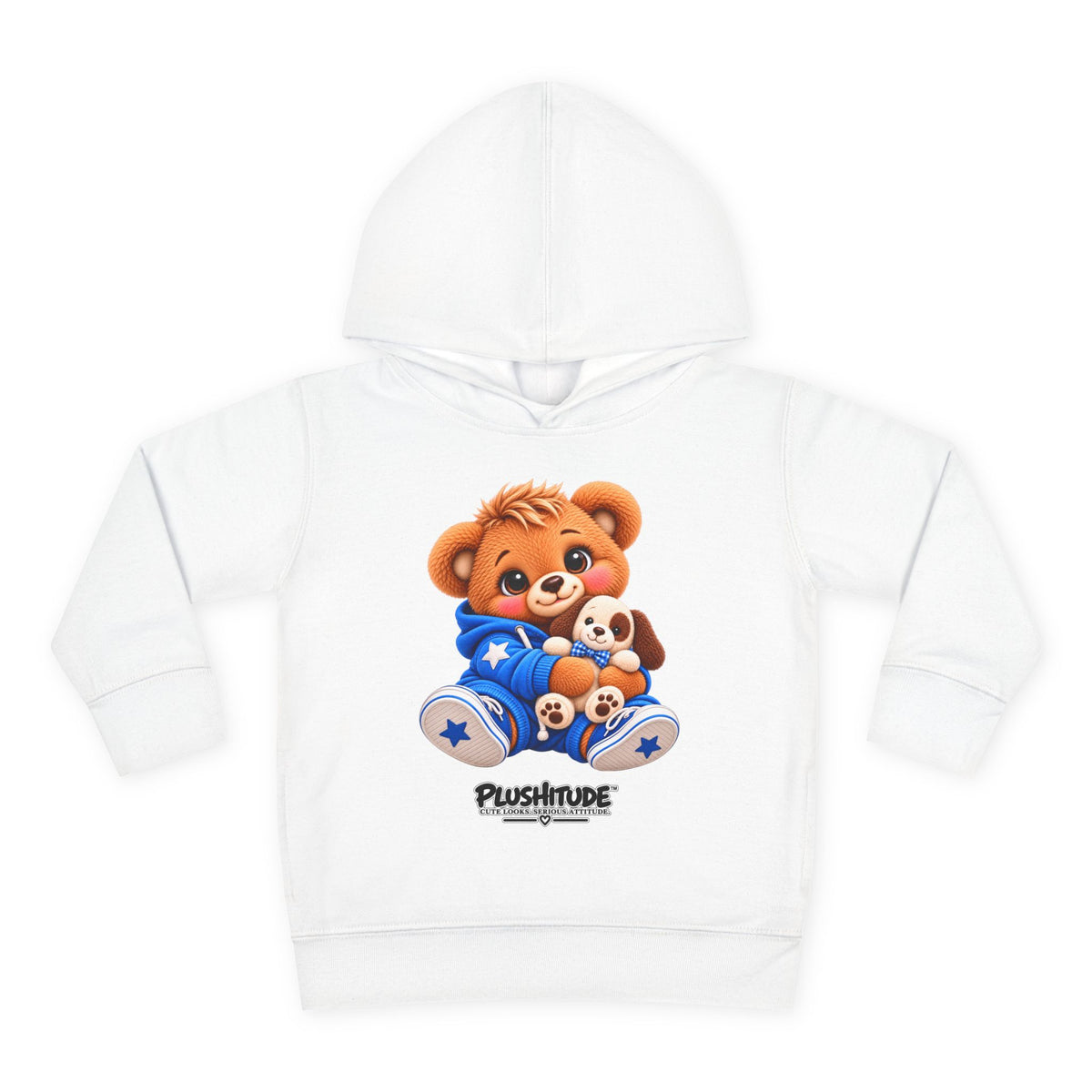 Toddler Bear Hoodie – Cute Plush Bear & Puppy Pullover Fleece for Kids