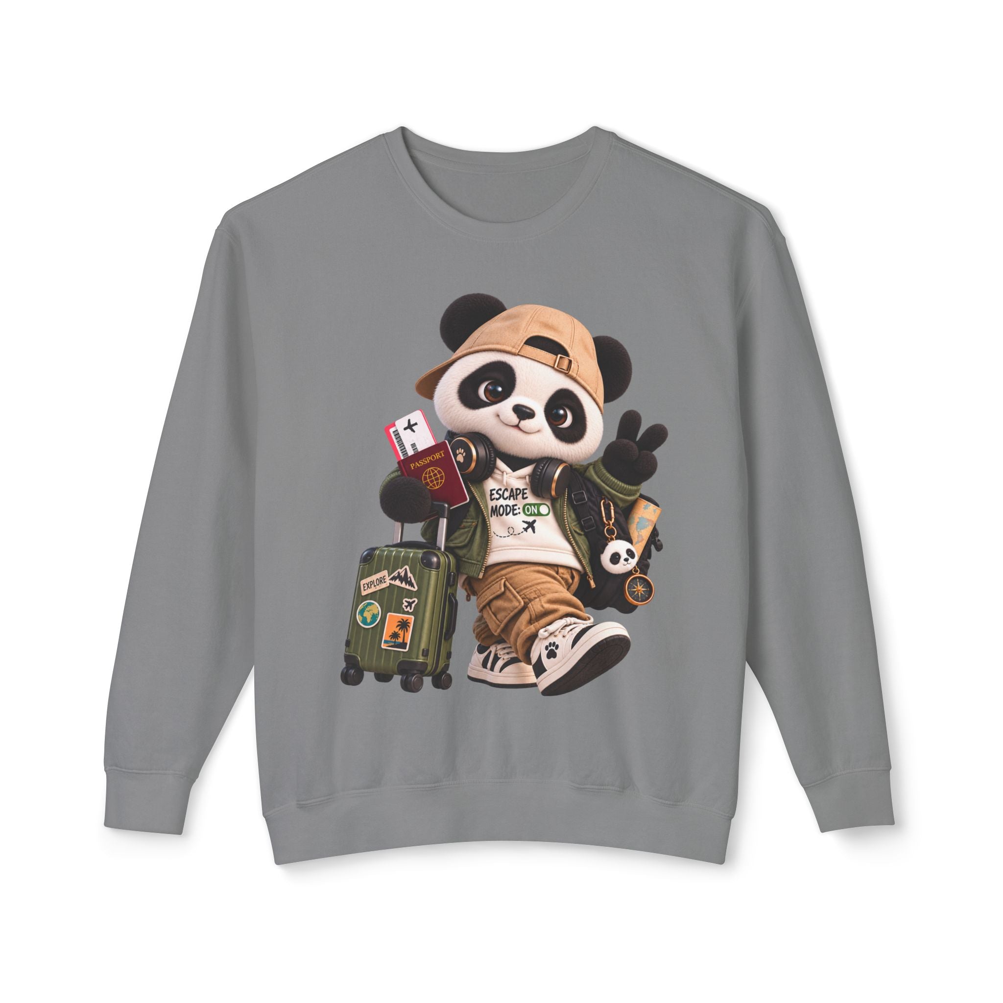 Plushitude Panda Travel Crewneck Sweatshirt