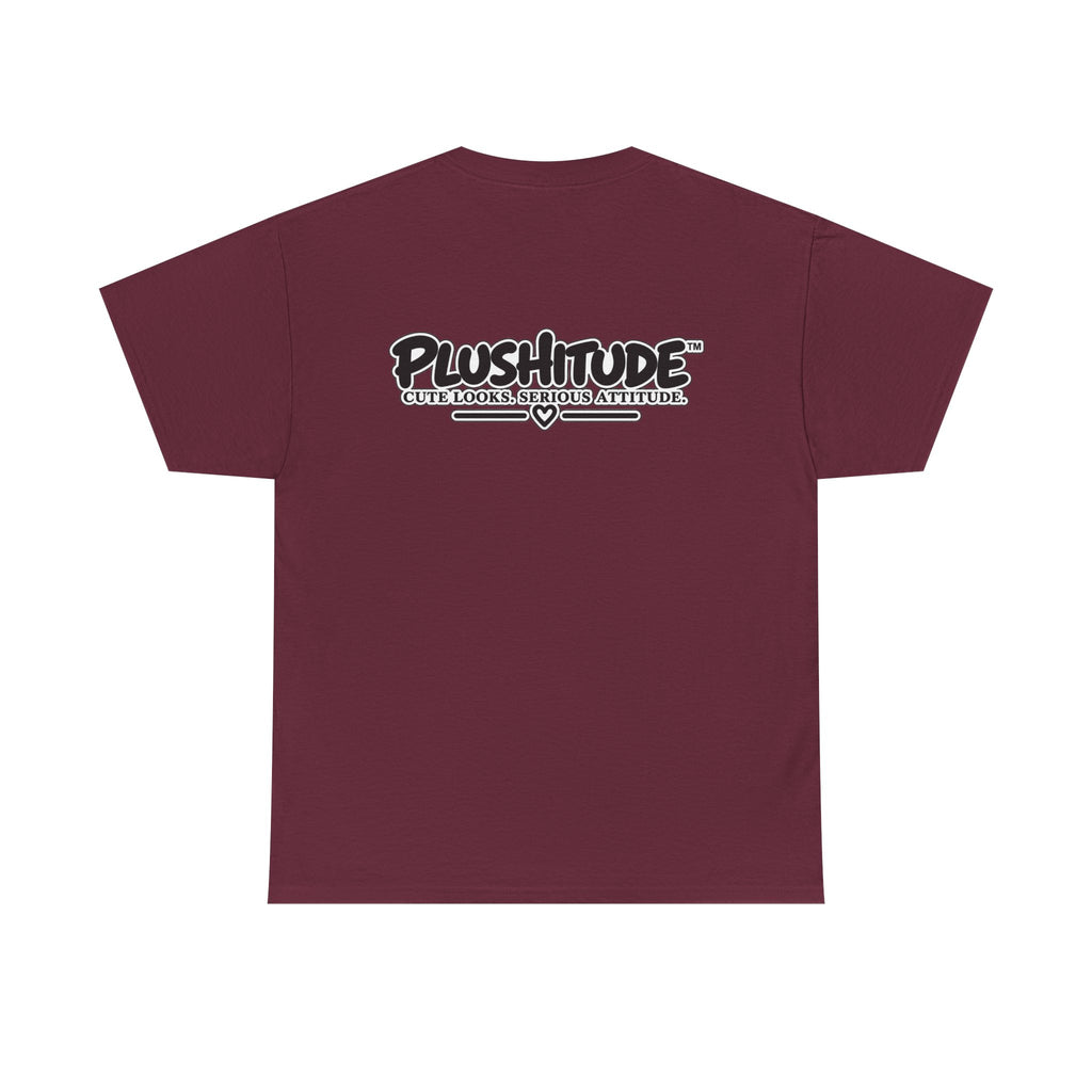 Cute Boss Bunny Graphic Tee — Plushitude Branded Doll Design
