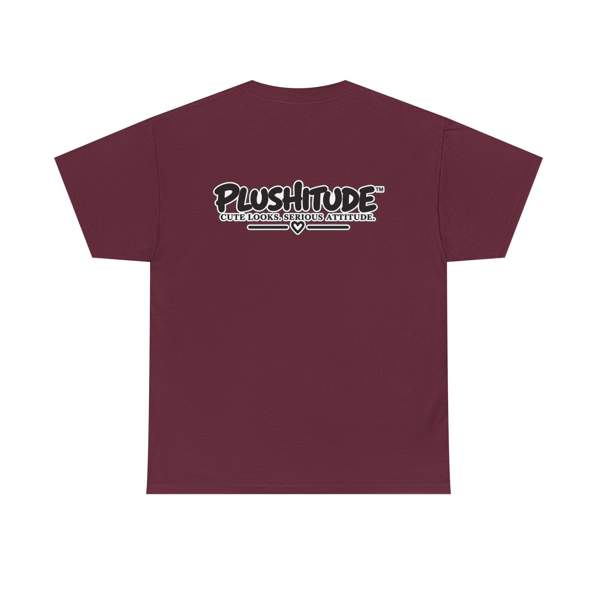 Cute Boss Bunny Graphic Tee — Plushitude Branded Doll Design