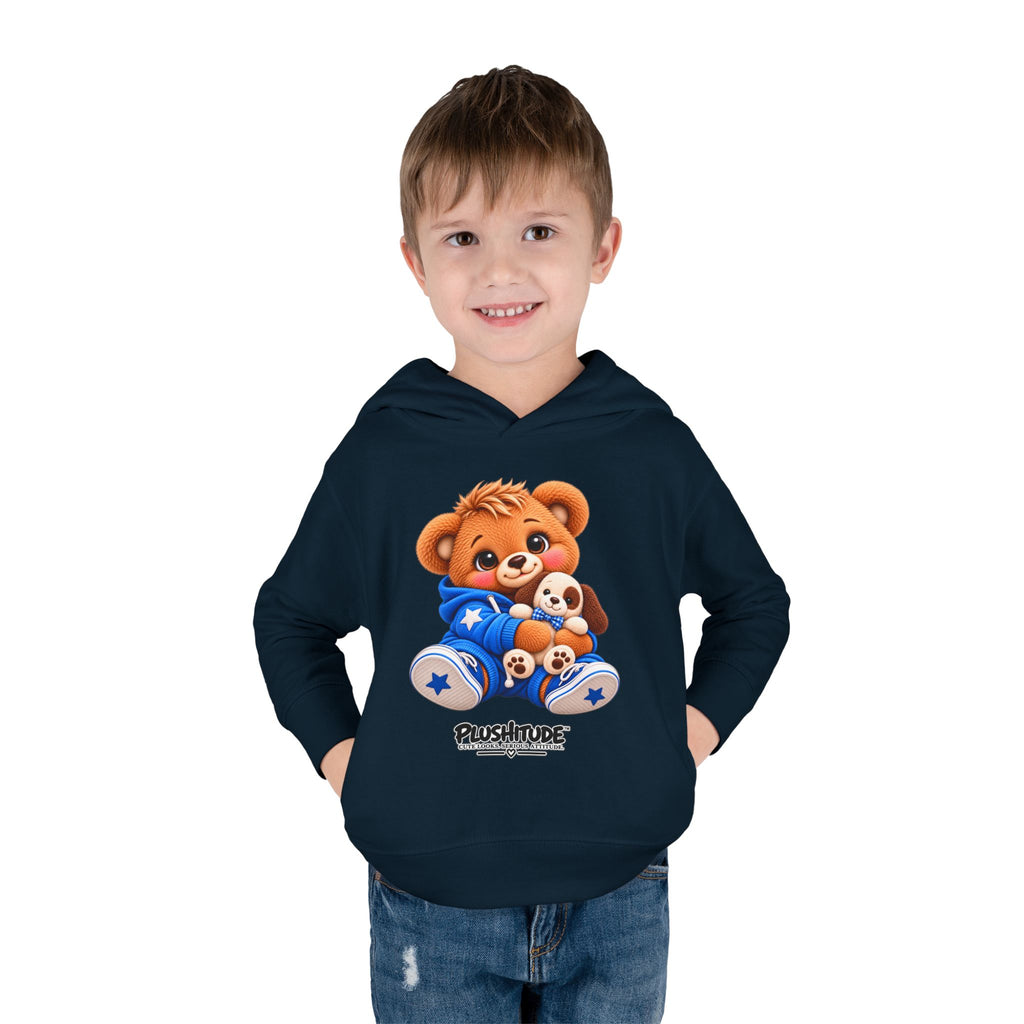 Toddler Bear Hoodie – Cute Plush Bear & Puppy Pullover Fleece for Kids