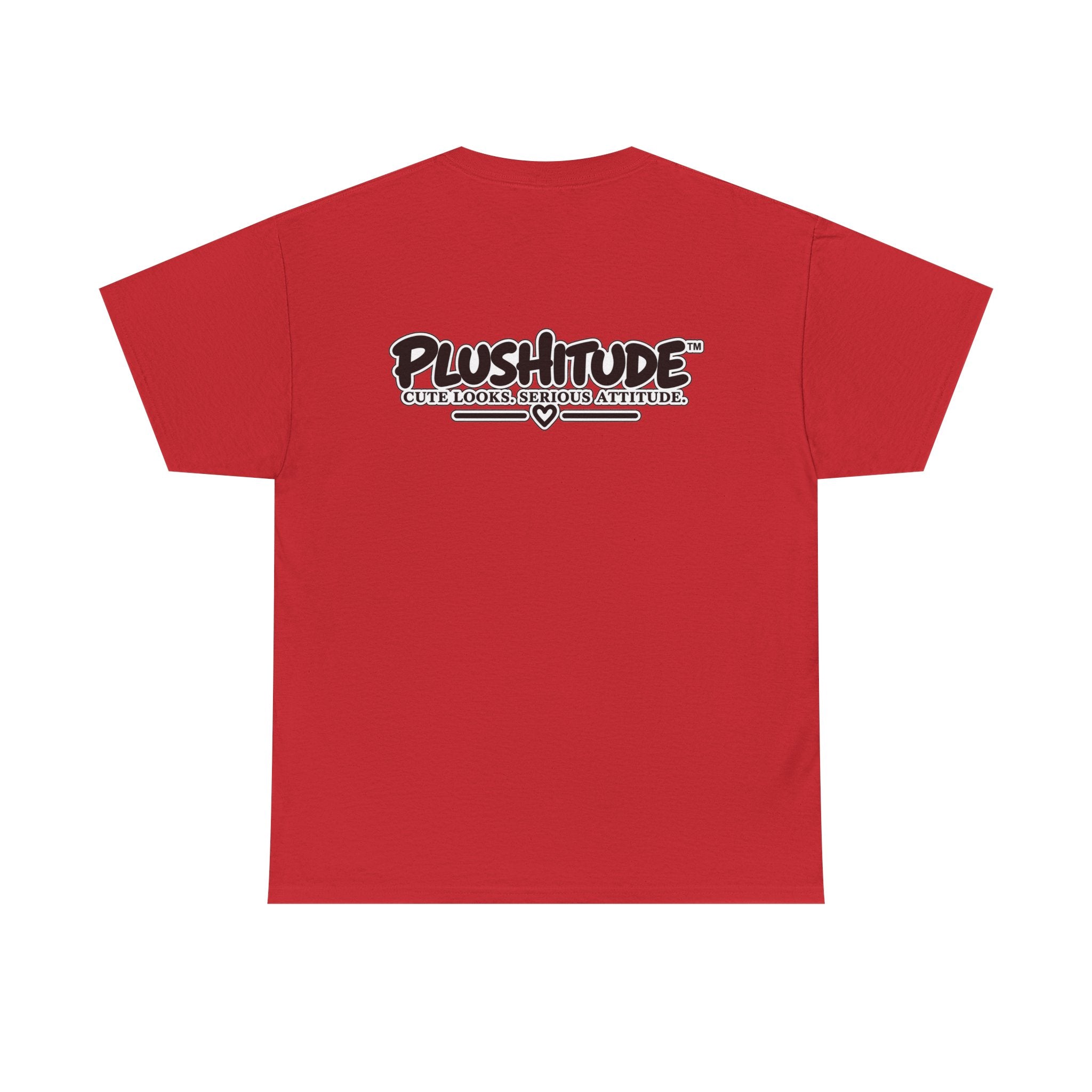 Cute Boss Bunny Graphic Tee — Plushitude Branded Doll Design